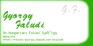 gyorgy faludi business card